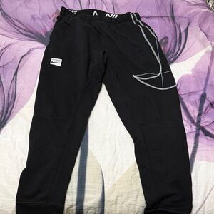 Nike  Black Sweatpants with white Accents